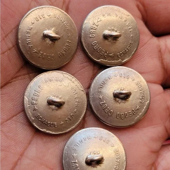 Estate! Sterling Silver & 10kt Gold Buttons - Picture 5 of 12